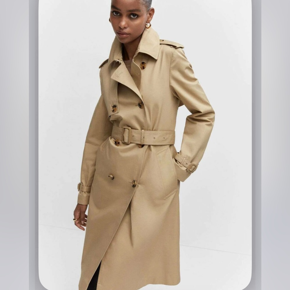 Mango Classic Tan Trench Coat